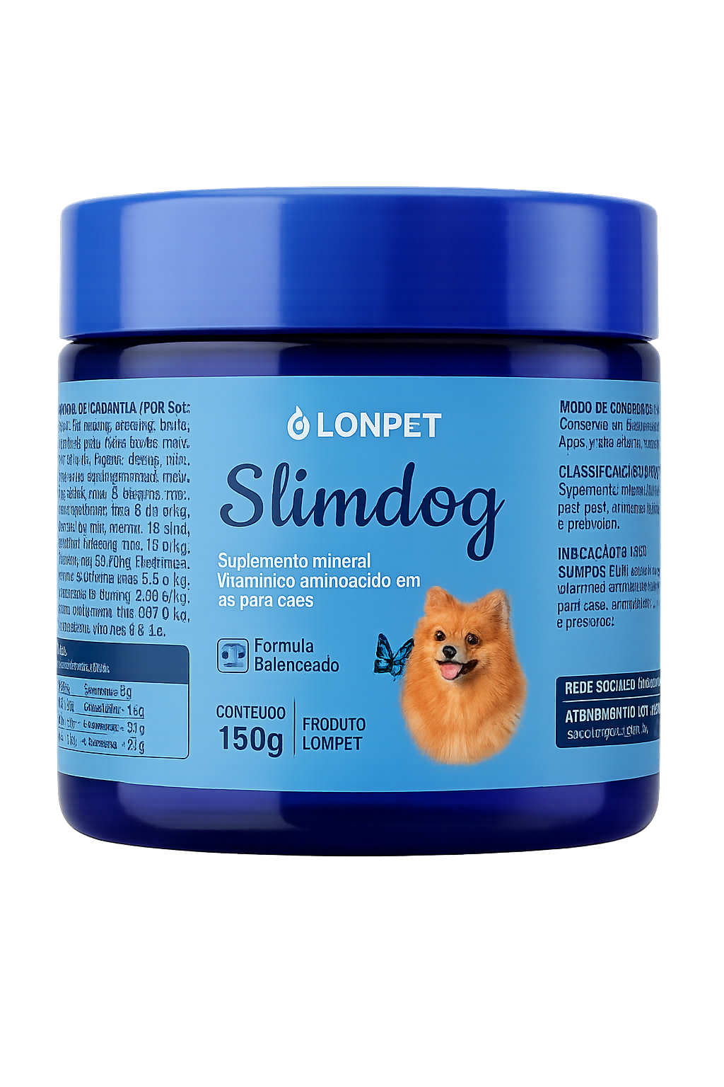 Pote do Suplemento Slimdog 150g